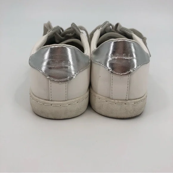 Vintage Havana Silver and White Glitter Low Top Sneakers US 7.5 - Picture 6 of 9